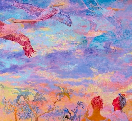 Minami Kobayashi, Five Pelicans over the Pacific Beach